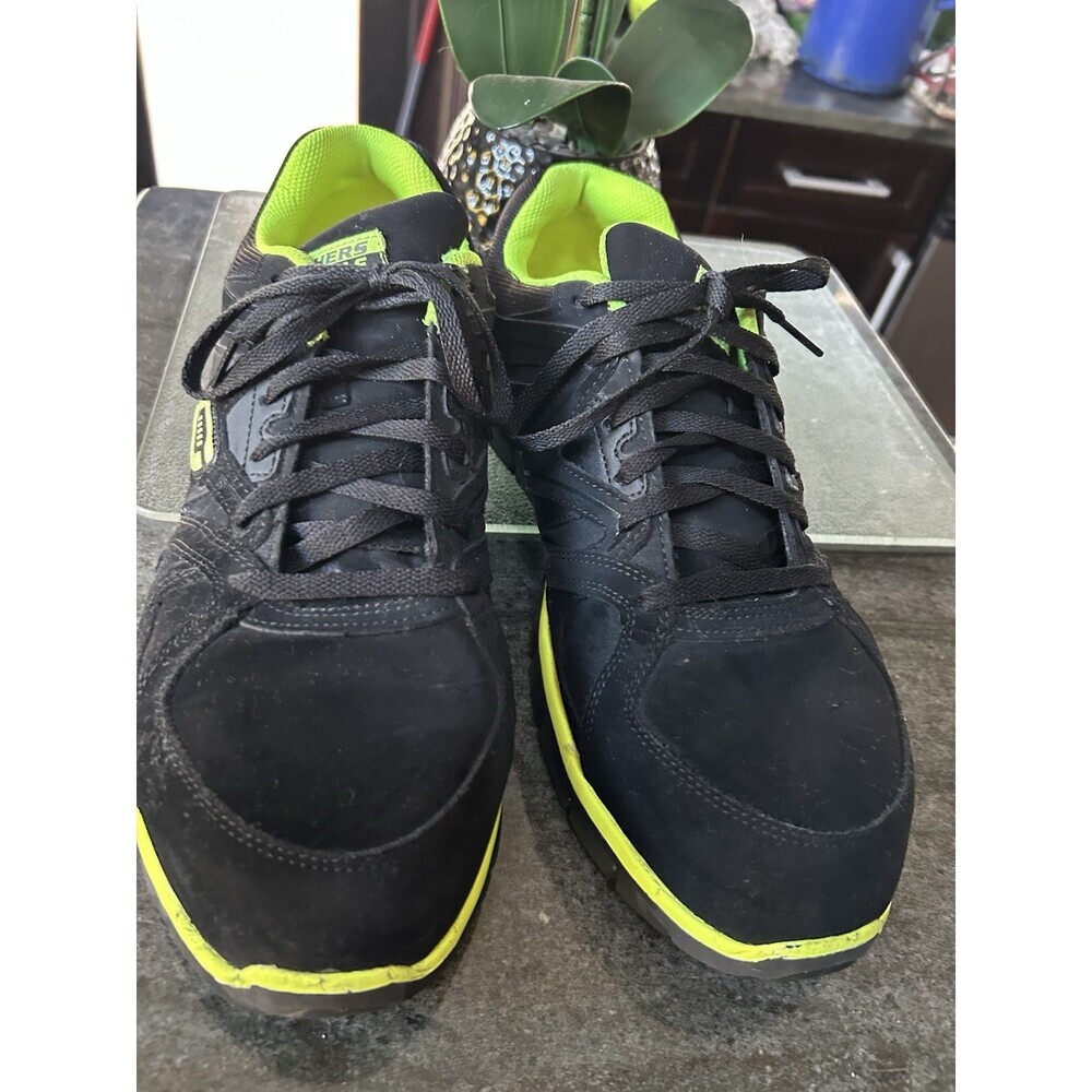 Skechers Safety Toe Sneakers SZ 12 Men's Slip Resistant Memory Foam - Picture 2 of 9